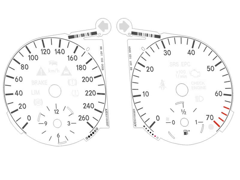 Mercedes R-Class, ML W164, GL X164 dials OEM