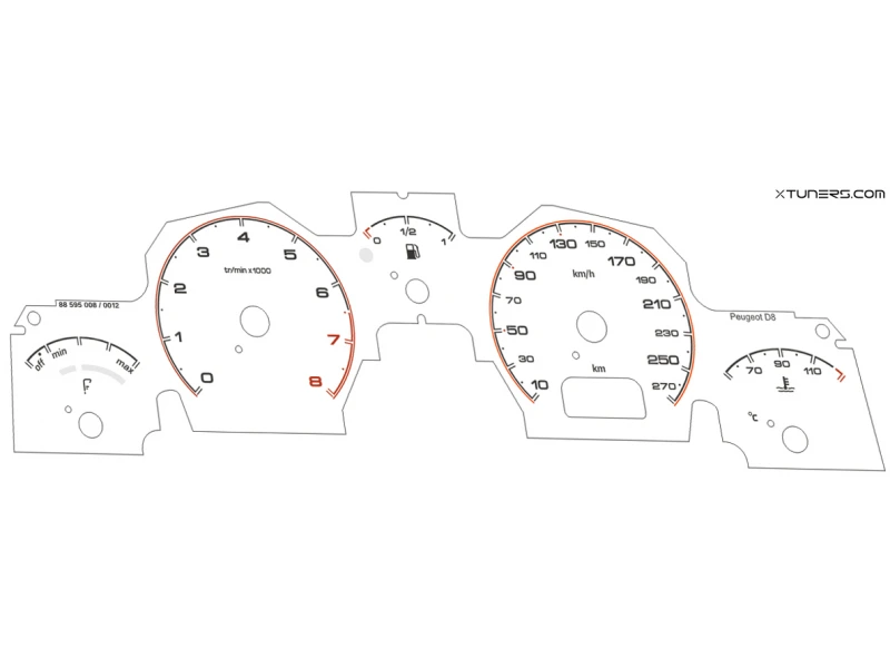 Peugeot 406 MK1 D8 Coupe Pininfarina dials
