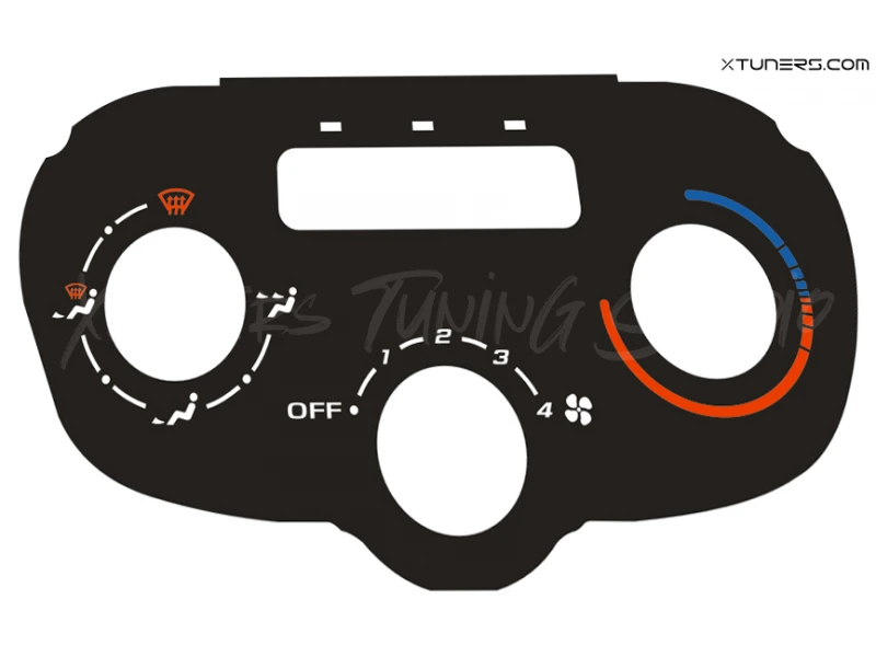 Peugeot 307 CC, HDI heater panel dials