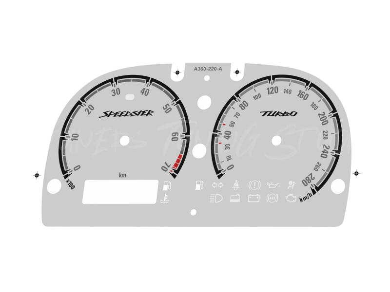 Opel | Vauxhall Speedster, VX220 dials