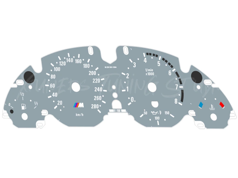 BMW X5 E53 4.6 IS, 4.8 IS M dials