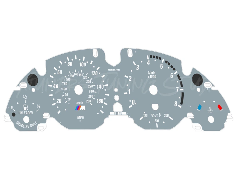 BMW X5 E53 4.6 IS, 4.8 IS M dials
