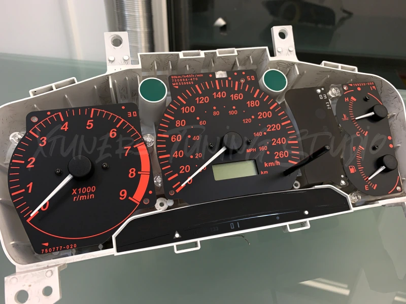 Mitsubishi Lancer EVOLUTION 4 CN9A, 5-6 CP9A VI Tommi Makinen Edition 260 km/h TME dials