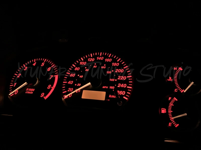 Mitsubishi Lancer EVOLUTION 4 CN9A, 5-6 CP9A VI Tommi Makinen Edition 260 km/h TME dials
