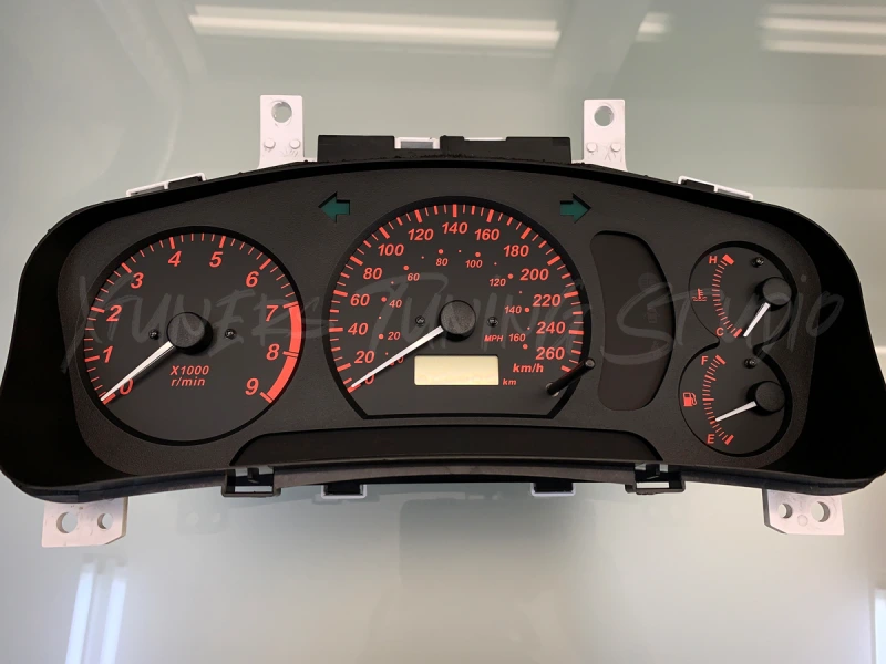 Mitsubishi Lancer EVOLUTION 4 CN9A, 5-6 CP9A VI Tommi Makinen Edition 260 km/h TME dials