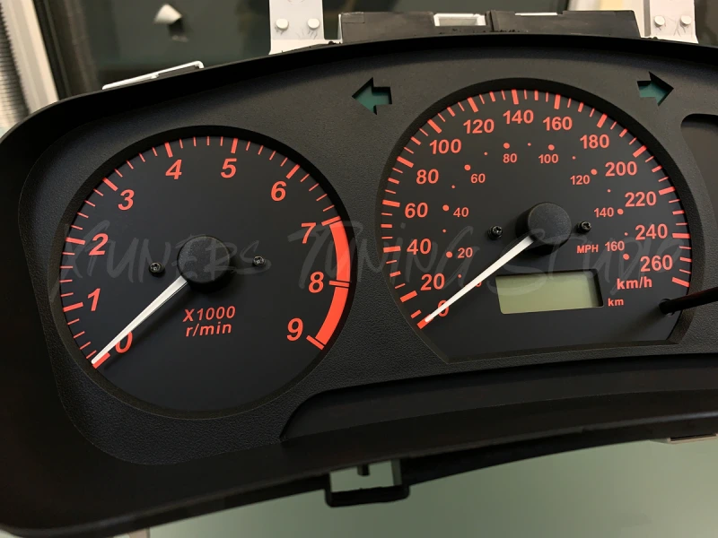 Mitsubishi Lancer EVOLUTION 4 CN9A, 5-6 CP9A VI Tommi Makinen Edition 260 km/h TME dials
