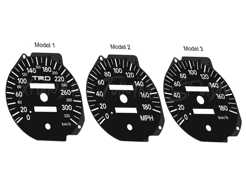 Toyota Supra MK4 Series 2 RHD TRD 320, JDM, USDM dials
