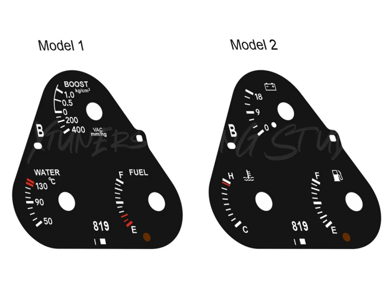Toyota Supra MK4 Series 2 RHD TRD 320, JDM, USDM dials