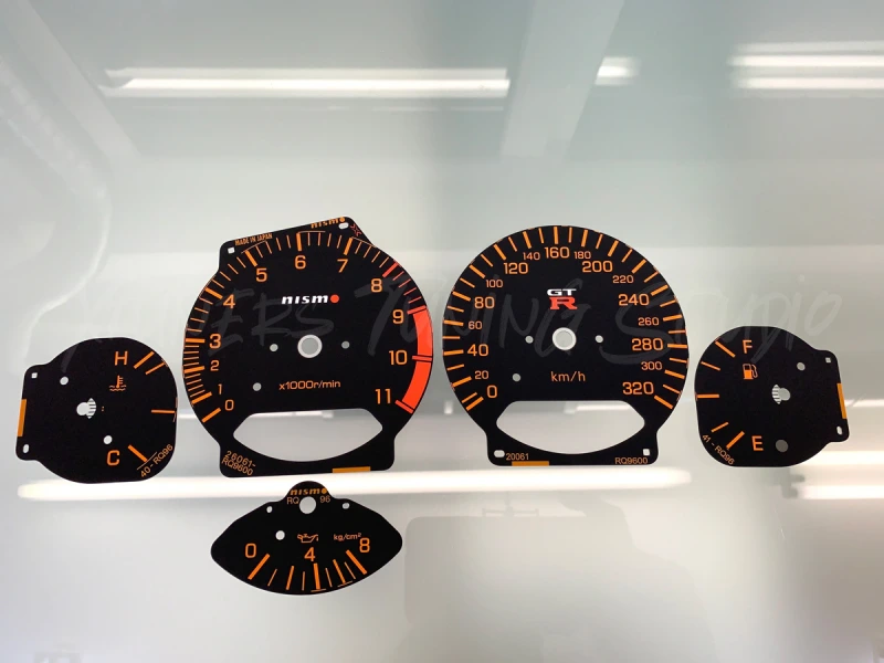 Nissan Skyline GT-R R34 NISMO design black dials