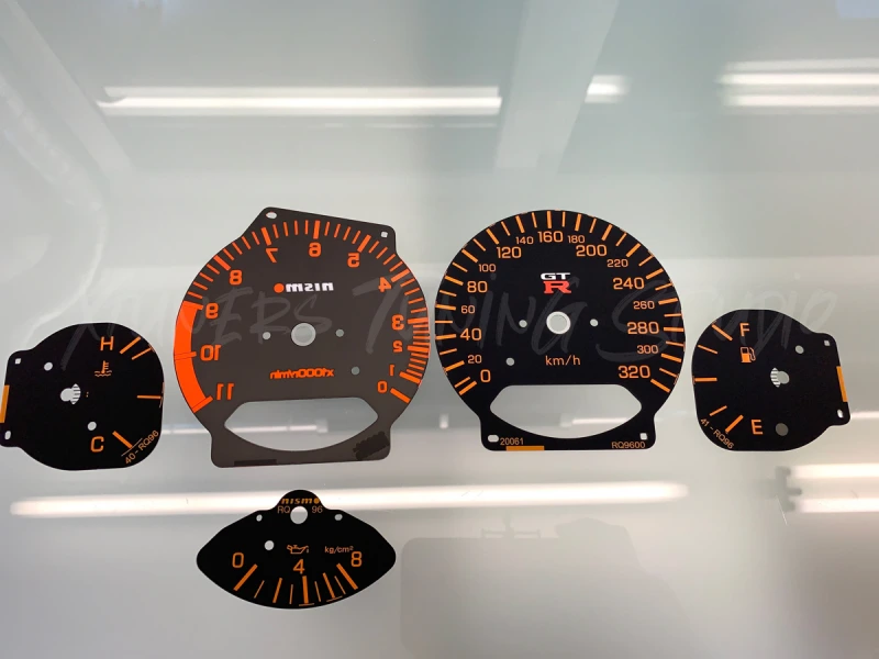 Nissan Skyline GT-R R34 NISMO design black dials
