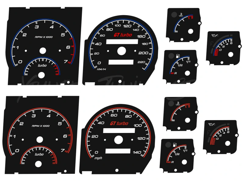 Renault 5 GT Turbo XTS design dials