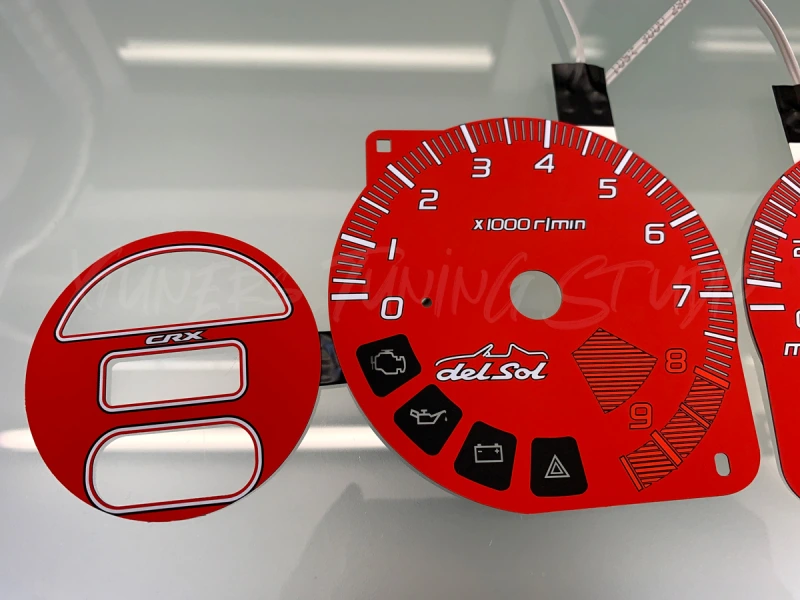 Honda CR-X Del Sol VTi USDM plasma dials