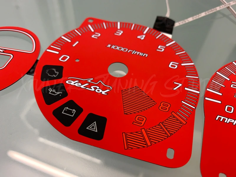 Honda CR-X Del Sol VTi USDM plasma dials