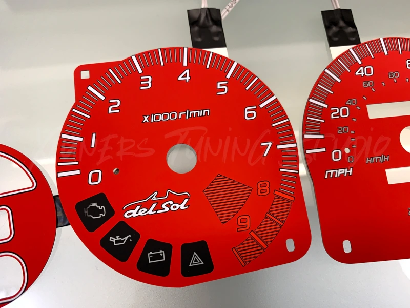 Honda CR-X Del Sol VTi USDM plasma dials