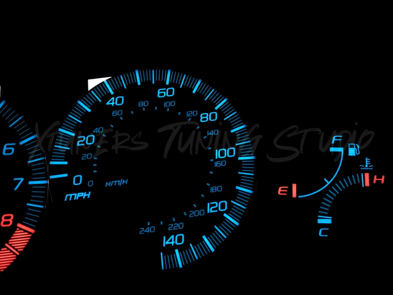 Honda CR-X Del Sol VTi USDM plasma dials