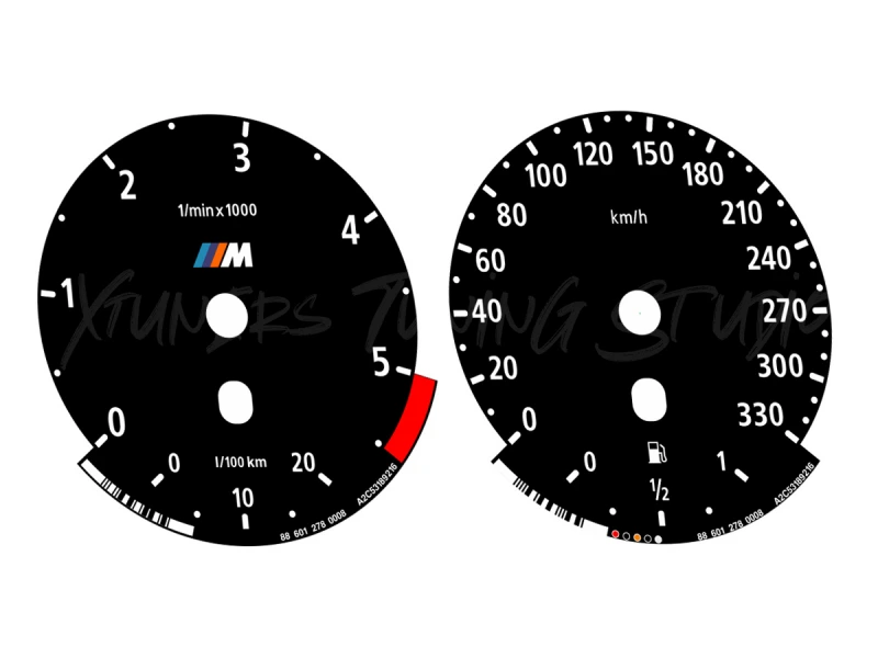 BMW E6X Diesel M 330 km/h dials