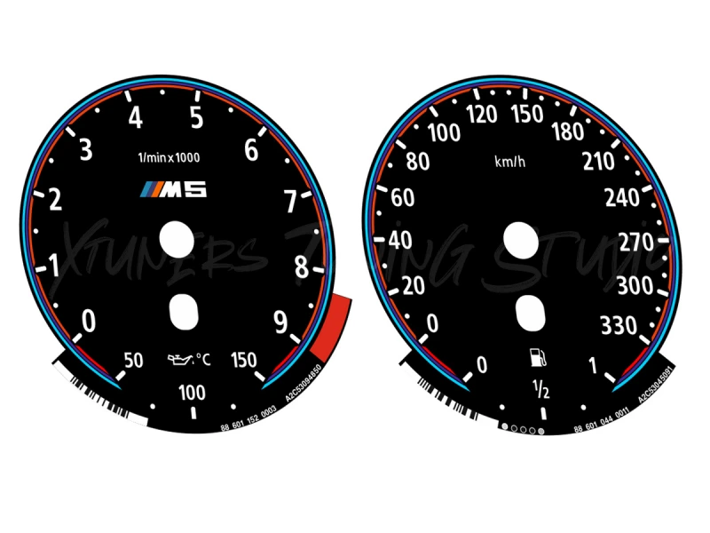 BMW 5-Series E60 M5 Xtuners Tachoscheiben