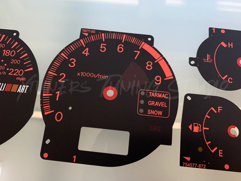 Mitsubishi Lancer EVOLUTION 7 8 9 CT9A UK Ralliart dials 200 MPH + LED upgrade kit