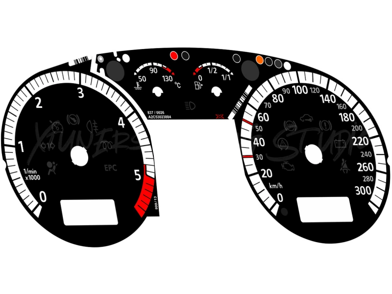 VW Golf MK4 R7 TDI Edition dials