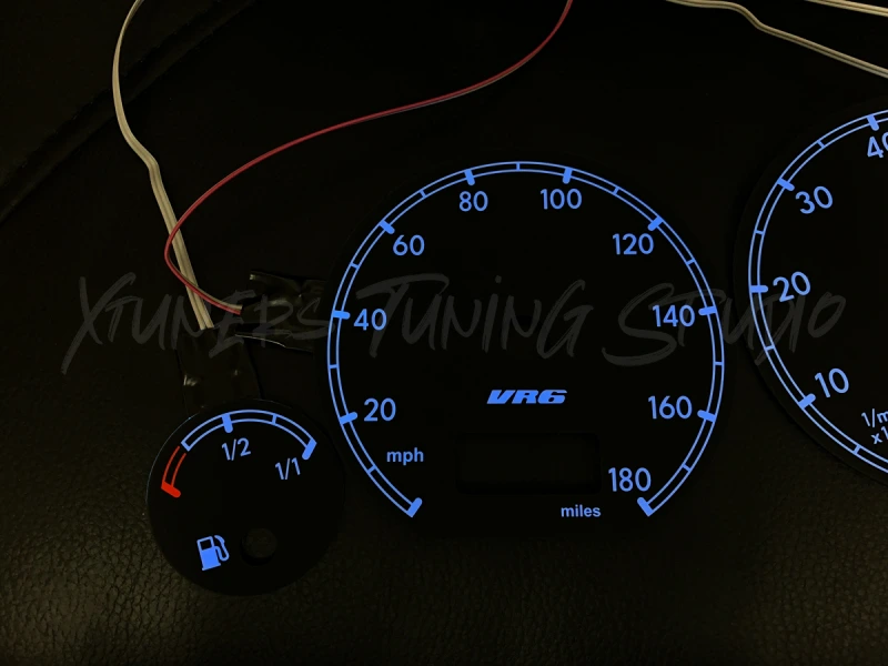 VW Golf MK3 VR6 180 MPH 8K RPM dials