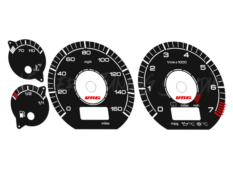 VW Golf MK3 2.8 2.9 VR6 AAA ABV dials