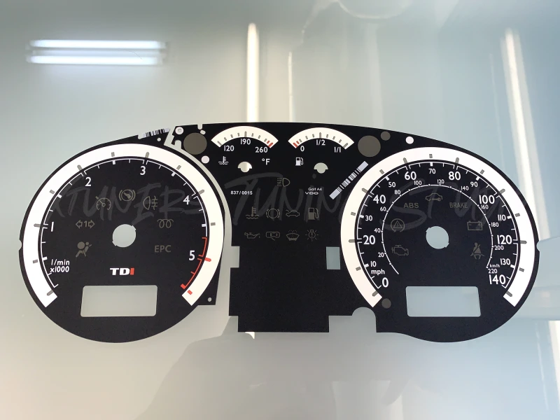 VW Bora TDI US SPORT NO FIS 140 MPH Tachoscheiben
