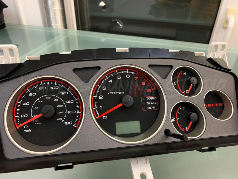 Mitsubishi Lancer EVOLUTION 7 8 9 CT9A Xtuners Edition 9K Tachoscheiben + LED Umbau Kit