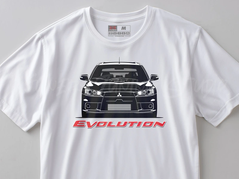Auto- und Tuningbekleidung | Mitsubishi Lancer EVO 10 | T-Shirt oder Hoodie