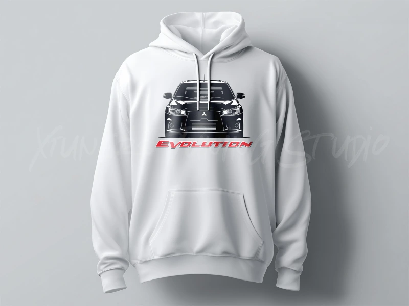 Auto- und Tuningbekleidung | Mitsubishi Lancer EVO 10 | T-Shirt oder Hoodie