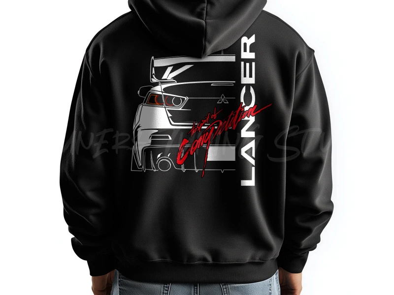Automotive Apparel | Mitsubishi Lancer EVO X The Spirit of Competition | T-shirt or Hoodie