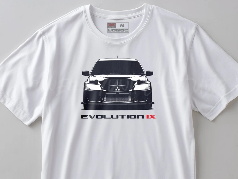 Auto- und Tuningbekleidung | Mitsubishi Lancer EVO 9 | T-Shirt oder Hoodie