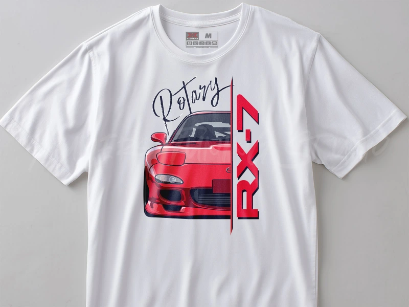 Automotive Apparel | Mazda RX-7 FD Rotary | T-shirt or Hoodie