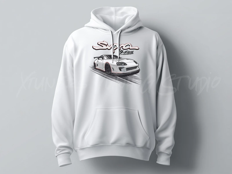 Auto- und Tuningbekleidung | Toyota Supra Turbo | T-Shirt oder Hoodie