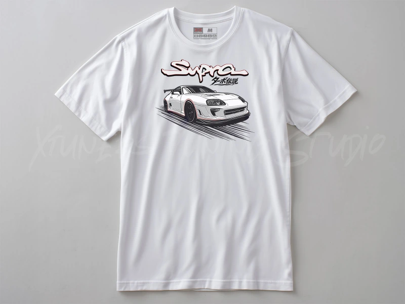 Auto- und Tuningbekleidung | Toyota Supra Turbo | T-Shirt oder Hoodie