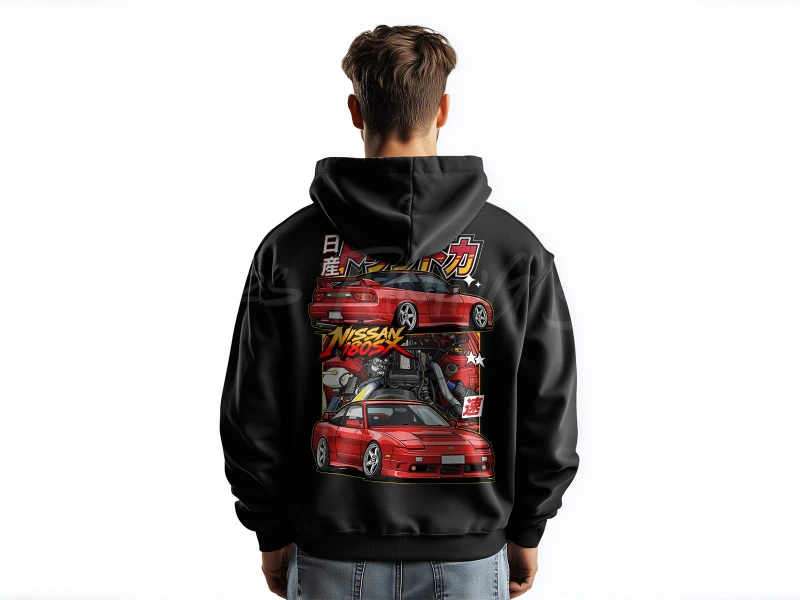 Automotive Apparel | Nissan 180SX | T-shirt or Hoodie