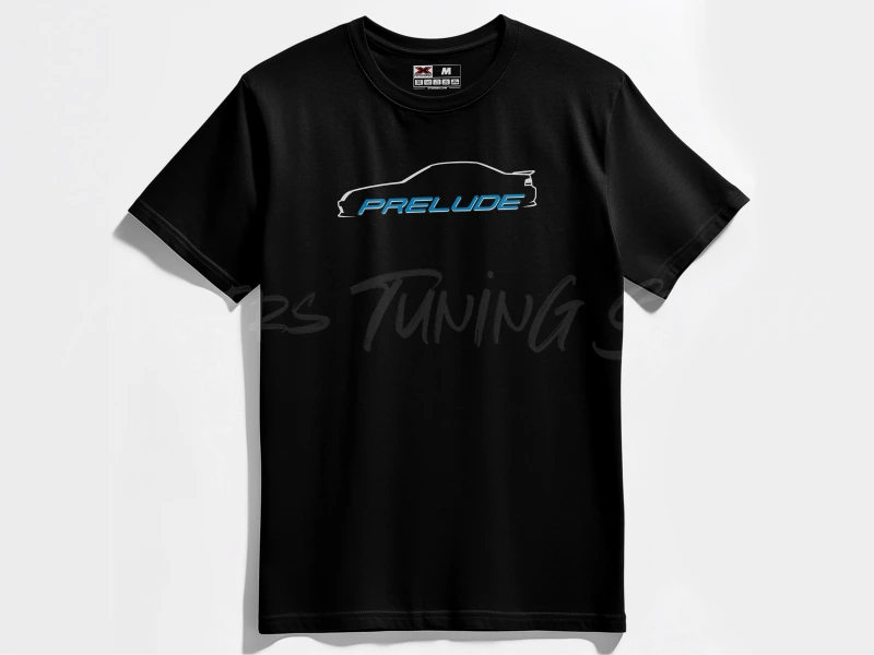 Auto- und Tuningbekleidung | Honda Prelude 5th gen silhouette | T-Shirt oder Hoodie