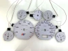 Audi C4 S6+ Plus Typ 4A, 1994–1997 300 km/h Plasma Tachoscheiben - grau