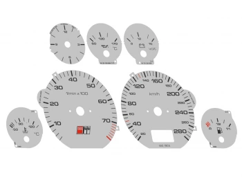 Audi C4 S6 Typ 4A, 1994–1997 EDM 280 km/h plasma dials