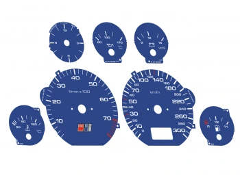Audi C4 S6+ Plus Typ 4A, 1994–1997 300 km/h plasma dials