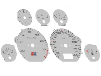 Audi C4 S6+ Plus Typ 4A, 1994–1997 300 km/h plasma dials