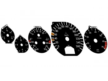 Mercedes SL R129, S-Class W140, CL140 AMG dials