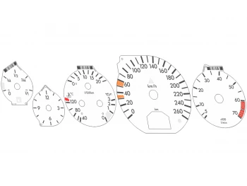 Mercedes SL R129, S-Class W140, CL140 AMG dials