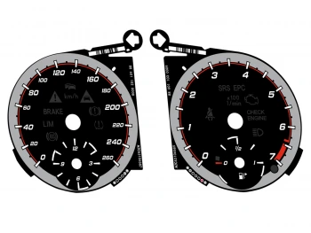 Mercedes R-Class, ML W164, GL X164 dials 