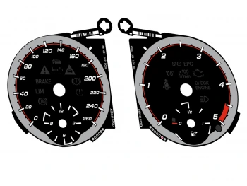 Mercedes R-Class, ML W164, GL X164 dials 