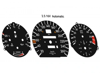 Mercedes W201 190E 2.5 16V dials