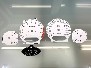 Nissan Skyline GT-R R34 NISMO design white dials